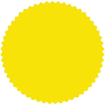 Auto Supplies CSI Labels, Fluorescent Yellow, 1000/PK