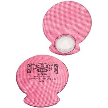 MSA Advantage Style Flexi-Filter Pad, P100 with Nuisance Level AG, HF Removal, 1/PK