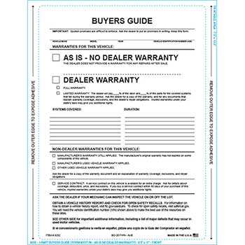 Auto Supplies Buyers Guide, BG-2017-PA, AI-E, As Is, P/A, 100/BX