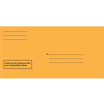 Auto Supplies License Plate Envelope, Printed, Moist &amp; Seal, 100/PK