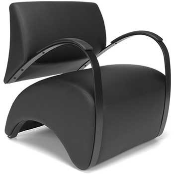 OFM Recoil Series Lounge Chair, Black