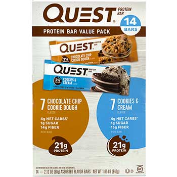 Quest Nutrition Protein Bar Variety Value Pack, 2.12 oz., 14/CS
