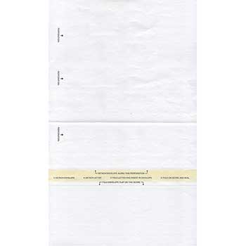 Auto Supplies Combination Letterhead/Envelope, 20 lb, 8.5&quot; x 14.25&quot;, White, 250 Sheets/Pack