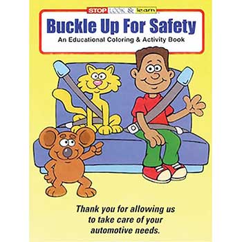 Auto Supplies Coloring Book, Buckle Up, 50/PK