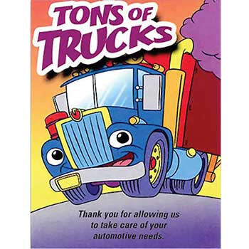 Auto Supplies Coloring Book, Tons of Trucks, 50/PK