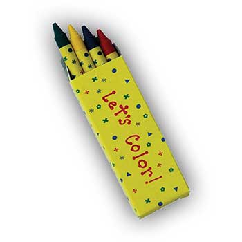 Auto Supplies Crayons, Red/Yellow/Green/Blue, 50/PK