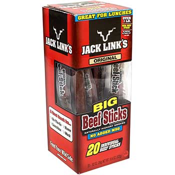 Jack Link’s Big Beef Sticks, 0.92 oz., 20 Count