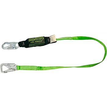 Honeywell Miller Cordura Web Lanyard with a 5K Snap Hook &amp; 1 Locking Snap Hook, 6&#39;, ANSI Z359.13 Compliant