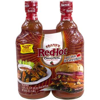 Frank&#39;s RedHot Original Hot Sauce, 25 oz., 2/PK