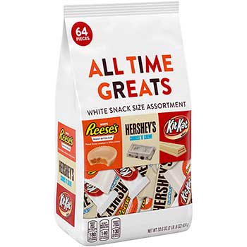Hershey&#39;s All Time Greats White Chocolate Snack Size Assortment, 32.5 oz. Bag