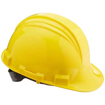 Honeywell NORTH Peak A59 HDPE Shell Hard Hat, Adjustable, Lock Mechanism, Plastic Suspension, Yellow