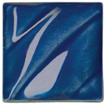 Amaco Low Fire Cone 05 Semi-Opaque Gloss Glazes, Vivid Blue, 1 pint