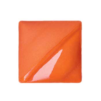 Amaco Lead-Free (V) Velvet Underglazes, Cone 05-10, V-389 Flame Orange, Pint