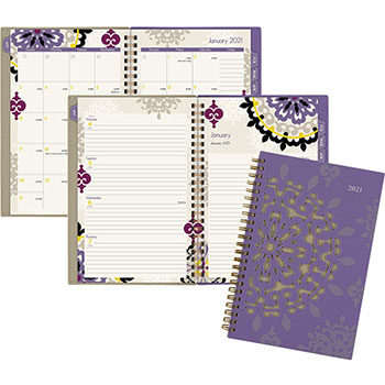AT-A-GLANCE Vienna Weekly/Monthly Appointment Book, 4 7/8&quot; x 8&quot;, Purple, 2023