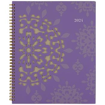 AT-A-GLANCE Vienna Weekly/Monthly Appointment Book, 8 1/2&quot; x 11&quot;, Purple, 2023