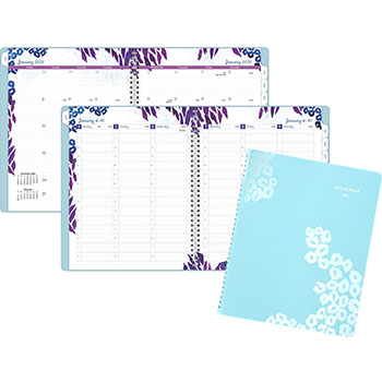 AT-A-GLANCE Wild Washes Weekly/Monthly Planner, 8 1/2&quot; x 11&quot;, Floral, Animal, 2023