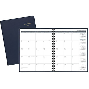 AT-A-GLANCE Monthly Planner, 6 7/8&quot; x 8 3/4&quot;, Navy, 2022