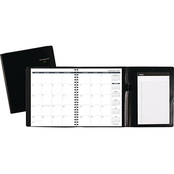 AT-A-GLANCE Plus Monthly Planner, 6 7/8&quot; x 8 3/4&quot;, Black, 2022