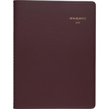 AT-A-GLANCE Monthly Planner, 9 in x 11 in, Winestone, 2024