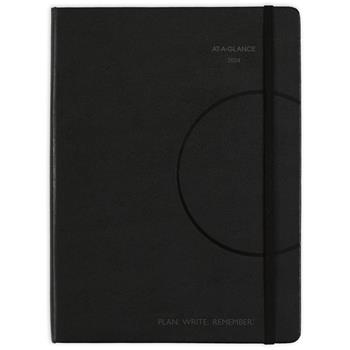 AT-A-GLANCE Plan Write Remember Weekly/Monthly Appointment Book, 12 Month, 7-3/8&quot; x 9-3/4&quot;, Black, Jan 2024 - Dec 2024