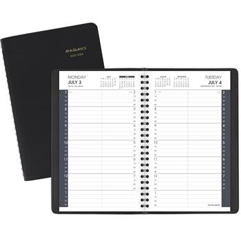 AT-A-GLANCE Daily Appointment Book with 15-Minute Appointments, 4-7/8 x 8, White, 2023-2024
