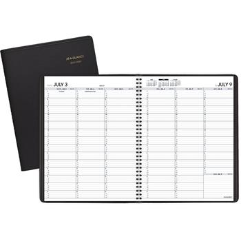 AT-A-GLANCE Weekly Appointment Book, Academic, 8-1/4 x 10-7/8, Black, 2022-2023