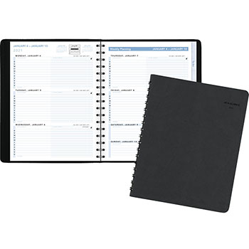 AT-A-GLANCE The Action Planner Weekly Appointment Book, 6 7/8&quot; x 8 3/4&quot;, Black, 2022