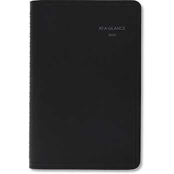 AT-A-GLANCE QuickNotes Weekly/Monthly Appointment Book, 4 7/8&quot; x 8&quot;, Black, 2022