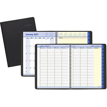 AT-A-GLANCE QuickNotes Weekly/Monthly Appointment Book, 8 1/4&quot; x 10 7/8&quot;, Black, 2023