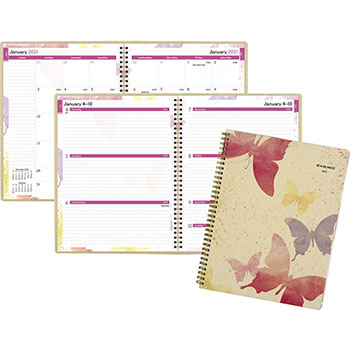 AT-A-GLANCE&#174; Watercolors Weekly/Monthly Planner, 8 1/2&quot; x 11&quot;, Watercolors, 2022