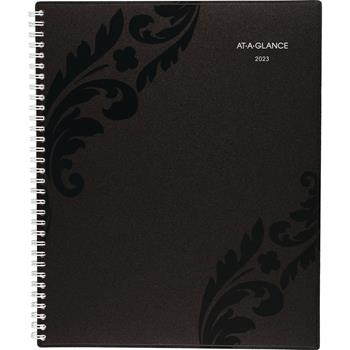 AT-A-GLANCE Block Format Madrid Weekly/Monthly Planner, 8 1/2&quot; x 11&quot;, Black/White, 2023