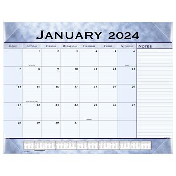 AT-A-GLANCE Slate Blue Desk Pad, 22&quot; x 17&quot;, Slate Blue , 2022