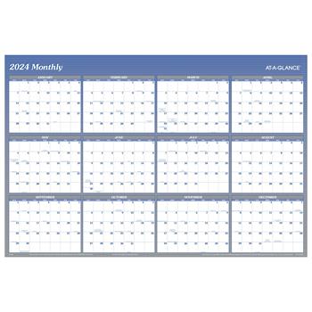 AT-A-GLANCE Vertical/Horizontal Erasable Wall Planner, 32&quot; x 48&quot;, 2023