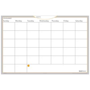 AT-A-GLANCE WallMates Self-Adhesive Dry Erase Monthly Planning Surface, 36 in x 24 in, 2024