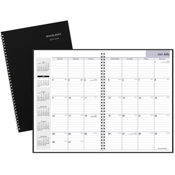 AT-A-GLANCE DayMinder Monthly Planner, 8 x 11-7/8, Black, July-August, 2023-2024