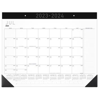 AT-A-GLANCE Contempo Academic Year Desk Pad Calendar, 21-3/4 x 17, 2023-2024