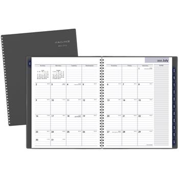 AT-A-GLANCE Academic Monthly Planner, 12 Months, July Start, 8-1/2&quot; x 11&quot;, Charcoal, 2022-2023
