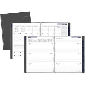 AT-A-GLANCE Academic Weekly/Monthly Planner, 12 Months, July Start, 8-1/2&quot; x 11&quot;, Charcoal, 2022-2023
