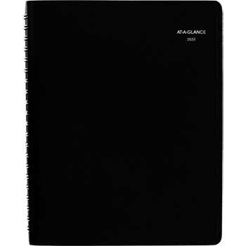 AT-A-GLANCE Four-Person Group Daily Appointment Book, 7 7/8&quot; x 11&quot;, Black, 2022