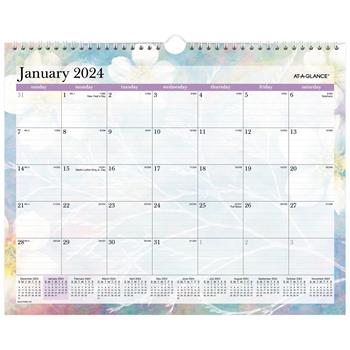 AT-A-GLANCE Dreams Wall Calendar, 15 in x 12 in, 2024