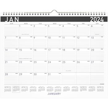 AT-A-GLANCE Contemporary Medium Monthly Wall Calendar, 15" x 12", 2023 - WB  Mason