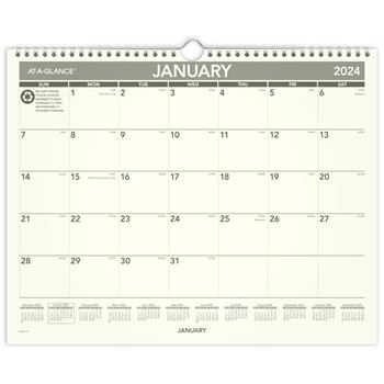 AT-A-GLANCE Recycled Wall Calendar, 15&quot; x 12&quot;, 2023