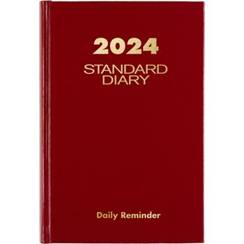 AT-A-GLANCE Standard Diary Recycled Daily Reminder, Red, 5&quot; x 7 1/2&quot;, 2023