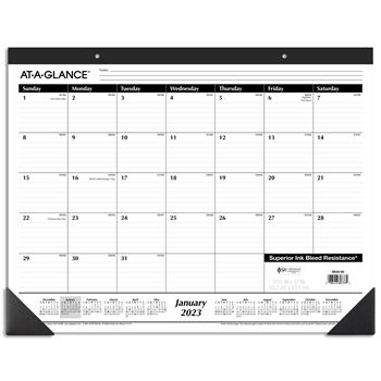 AT-A-GLANCE Ruled Desk Pad, 22&quot; x 17&quot;, 2023
