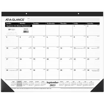 AT-A-GLANCE Ruled Desk Pad, 22 x 17, 2023-2024
