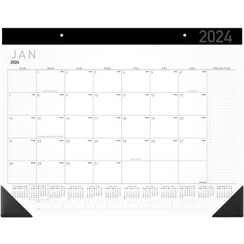 AT-A-GLANCE Contemporary Monthly Desk Pad, 21 3/4&quot; x 17&quot;, 2022