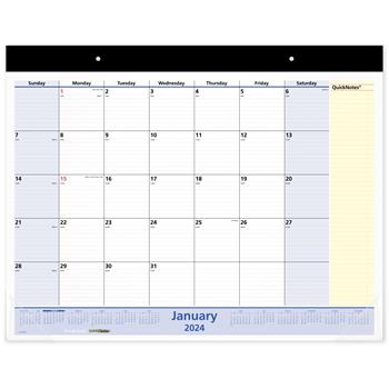 AT-A-GLANCE QuickNotes Desk Pad, 22 in x 17 in, 2024
