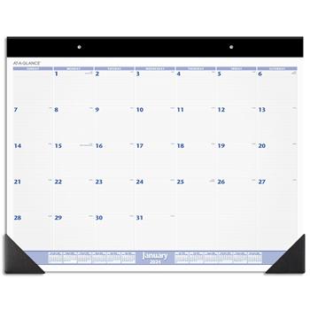 AT-A-GLANCE Monthly Deskpad Calendar, 12 Month, 19&quot; x 24&quot;, Jan 2024 - Dec 2024