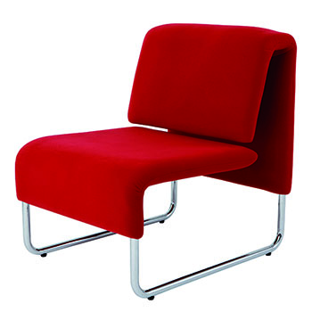 Alba Comfort Reception Chair, Red