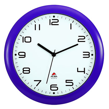 Alba™ Silent Wall Clock, Purple, 12 in.